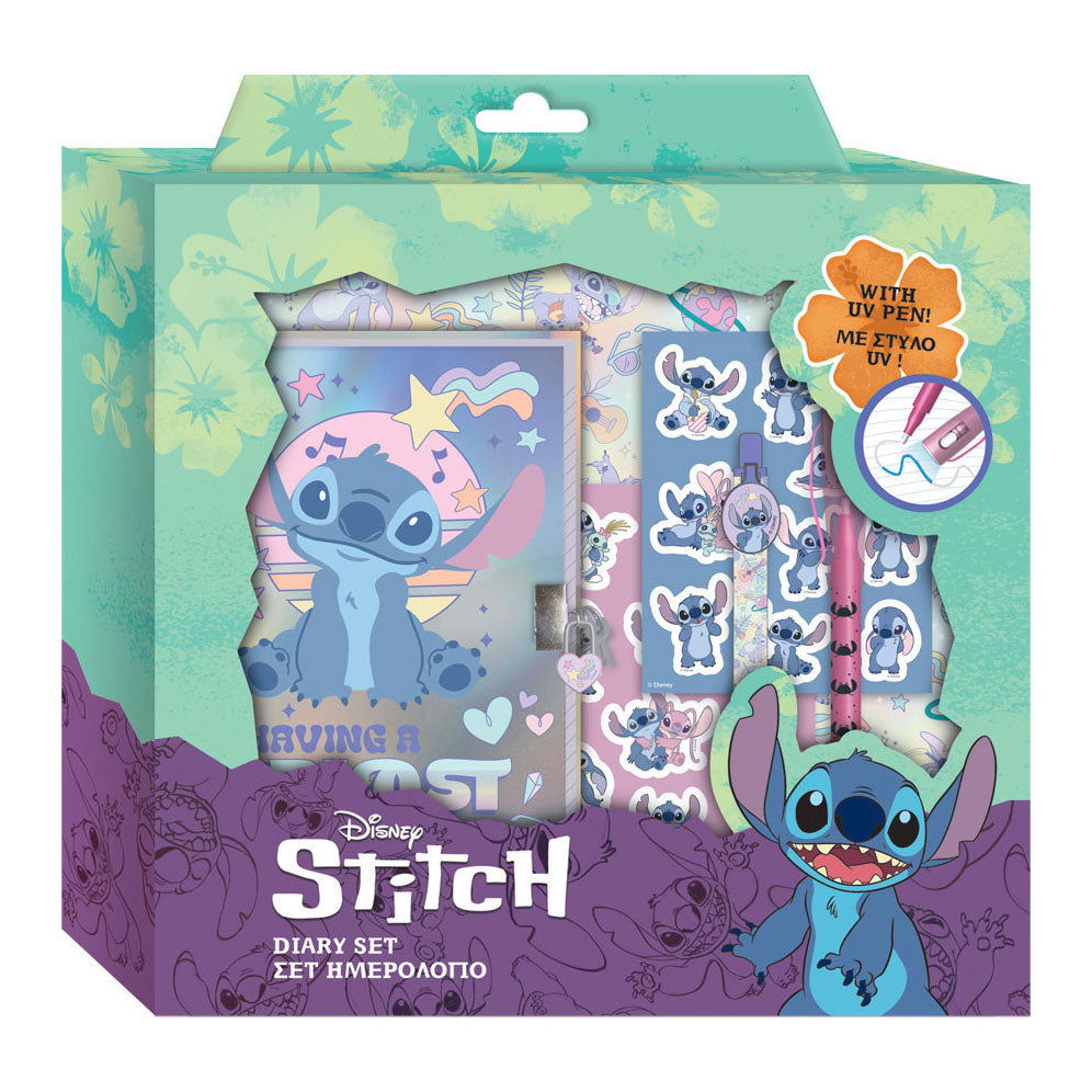 Lilo stitch dagboek met slot, magische pennen en stickers