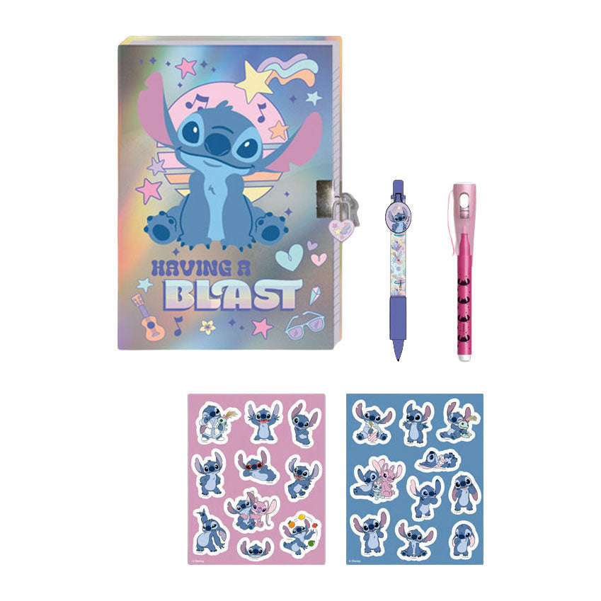 Lilo stitch dagboek met slot, magische pennen en stickers