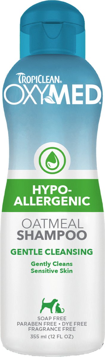 Tropiclean oxy-med - hondenshampoo hypoallergeen - 355 ml