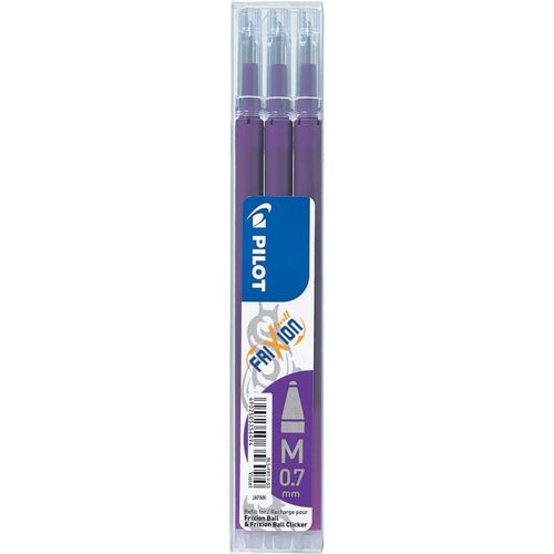 Pilot rollerball navulling frixion 0,4mm uitwisbaar paars pak 3 stuks