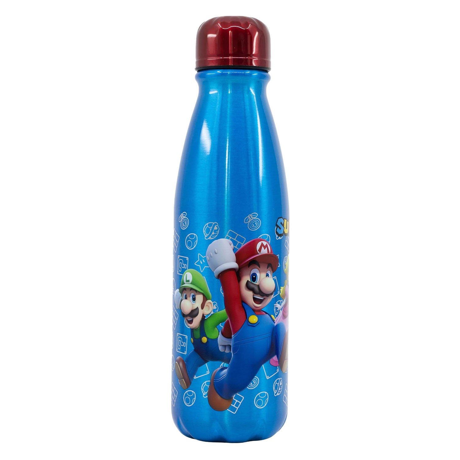 Super Mario drinkfles aluminium, 600ml