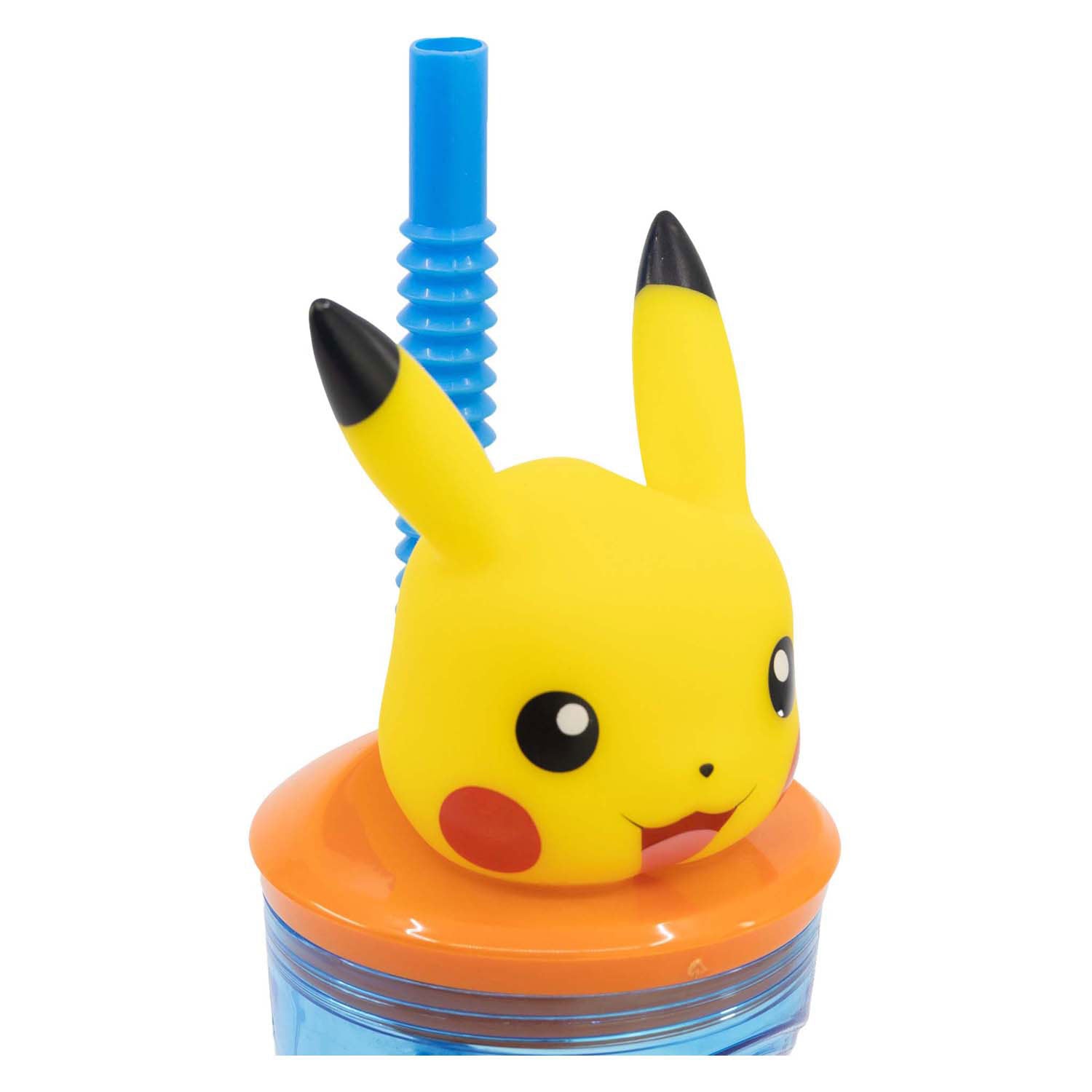 Pokémon 3d drinkfles met rietje, 360ml
