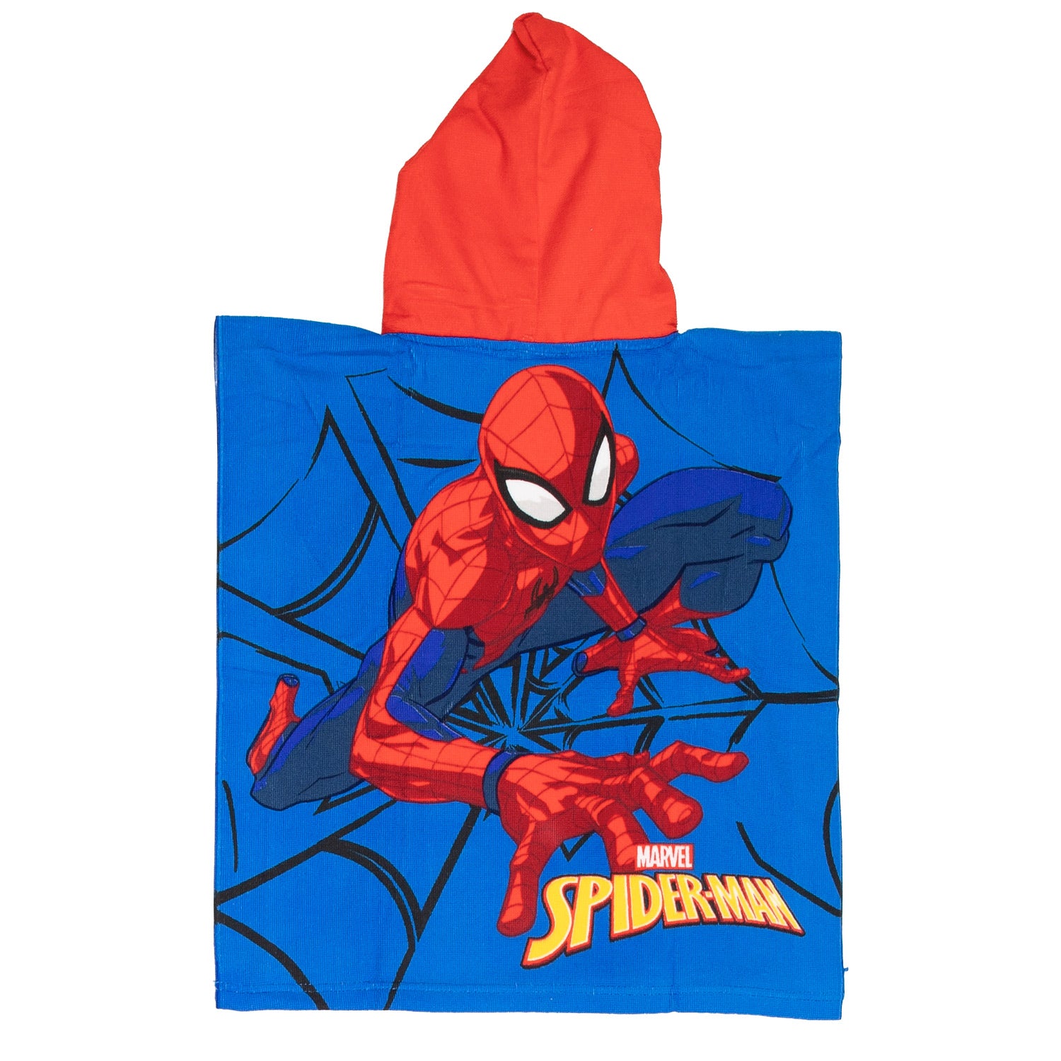 Puch handdoek poncho spiderman 55x110cm