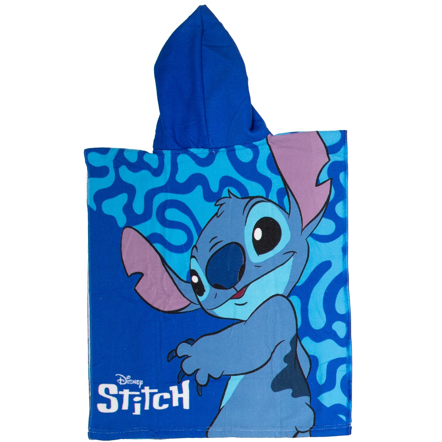 Puch handdoek poncho stitch blauw 55x110cm