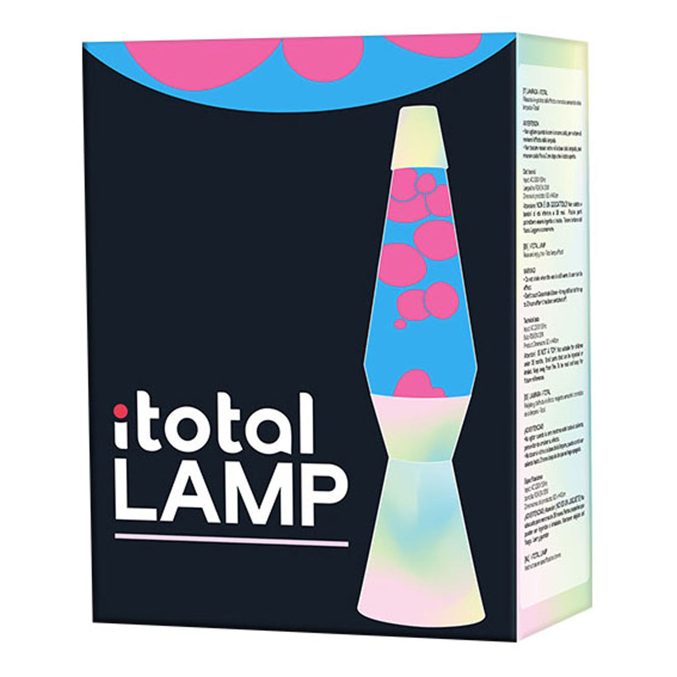 Itotal lavalamp regenboogdroom, 40cm