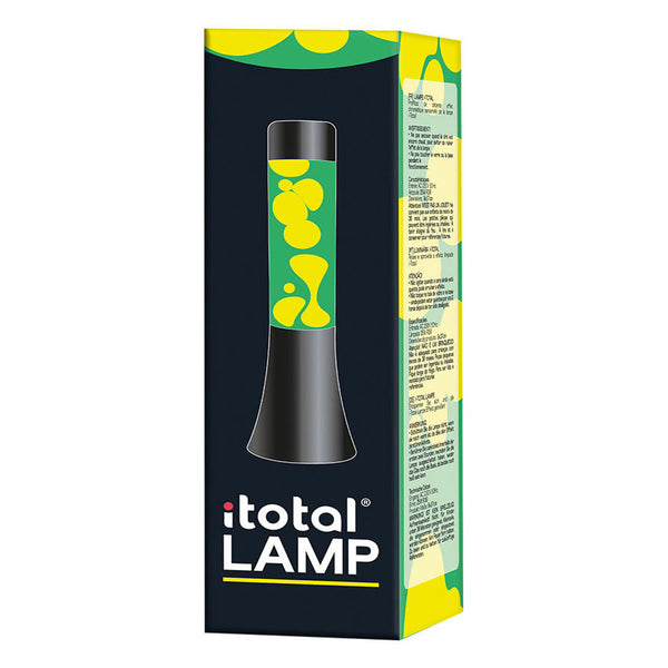 iTotal lava lamp black green white, 30cm