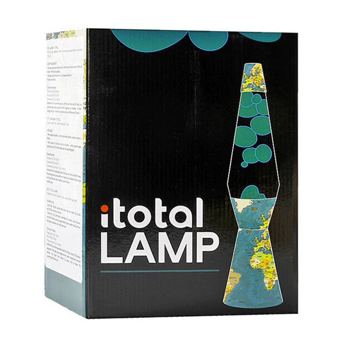 Itotal lavalamp wereldkaart, 40cm