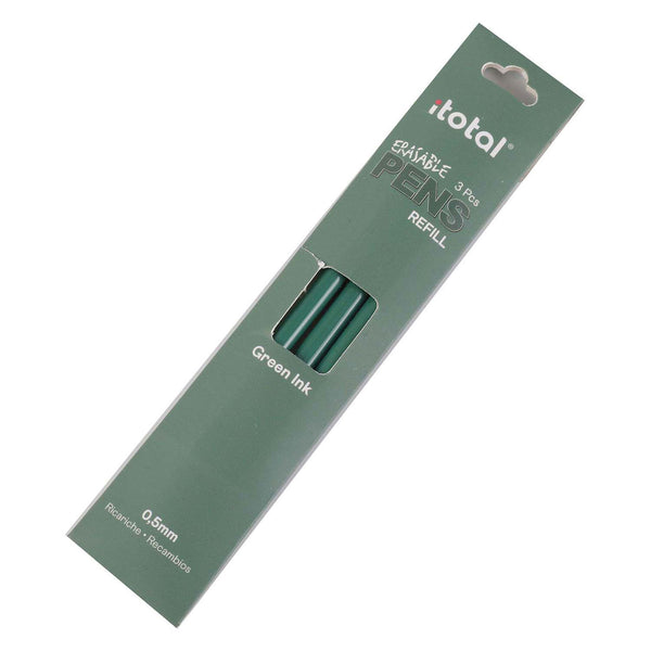 Itotal uitwisbare inkt navulling groen, 3st.
