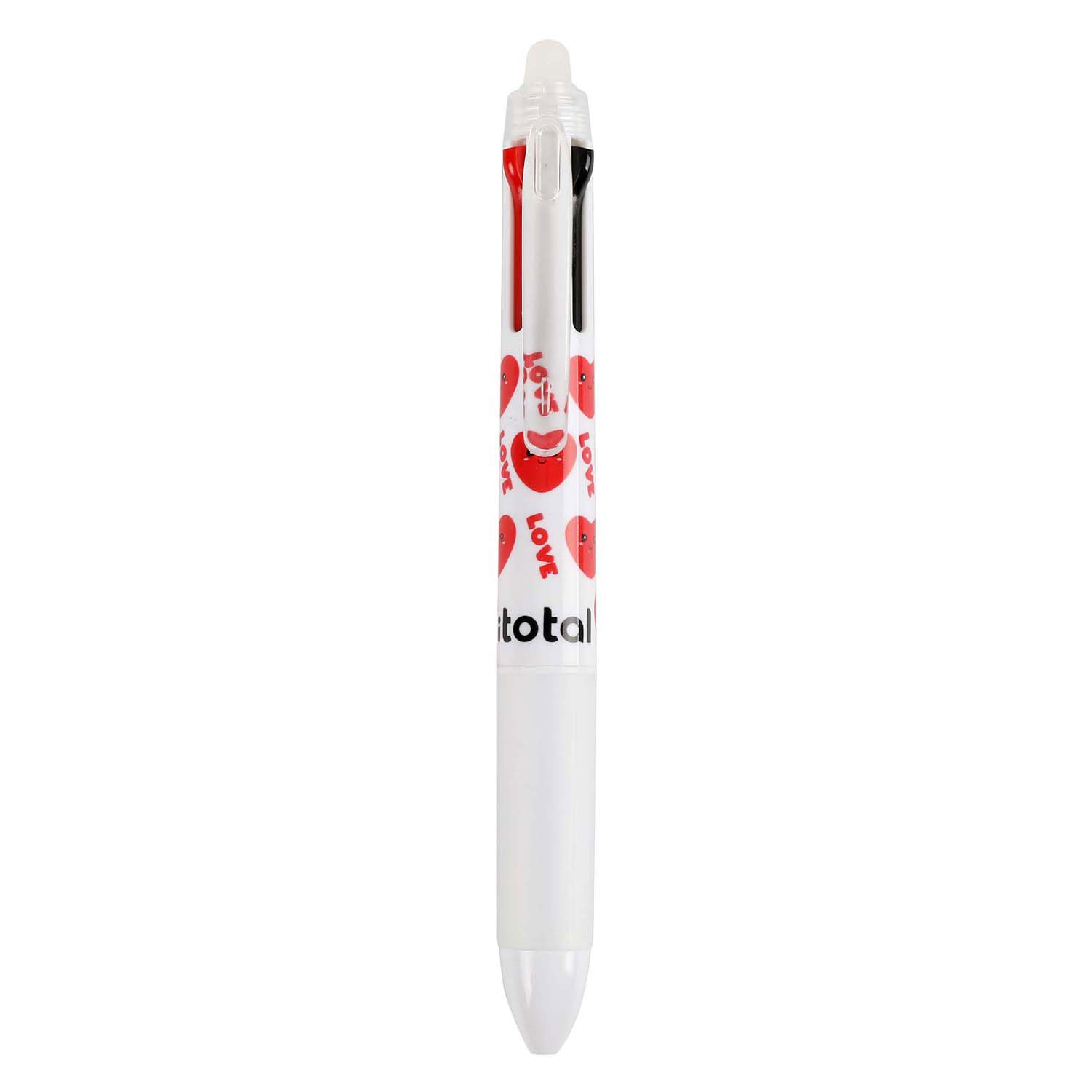 Ittotal 4in1 uitwisbare meerkleurenpen hart