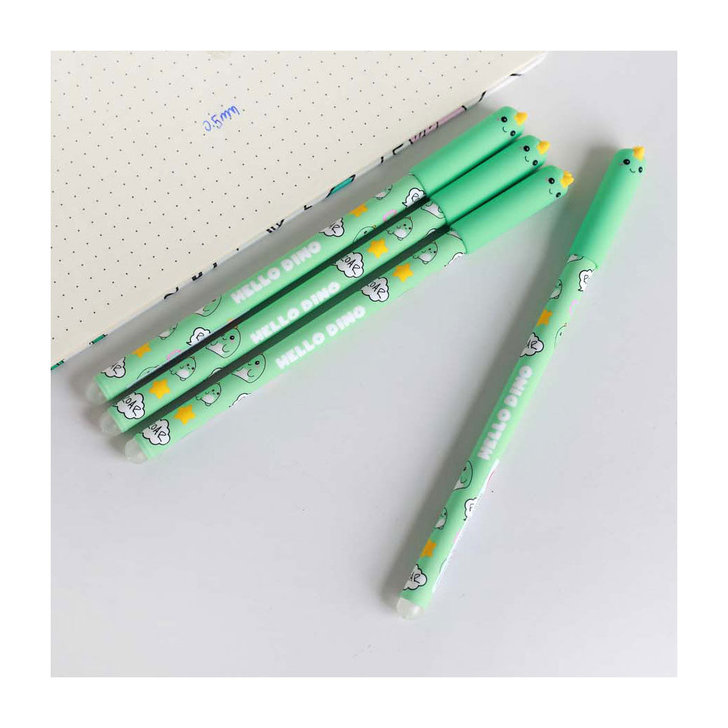 Ittotal uitwisbare balpen met dop hello dino