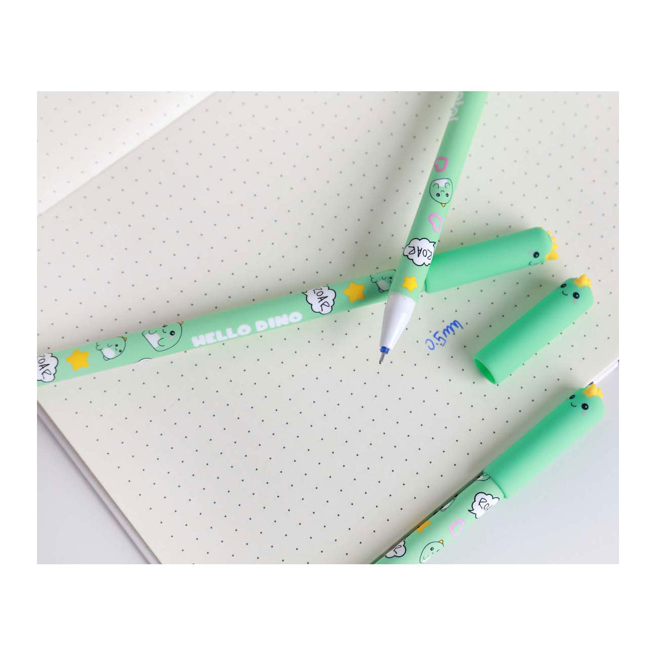 Ittotal uitwisbare balpen met dop hello dino