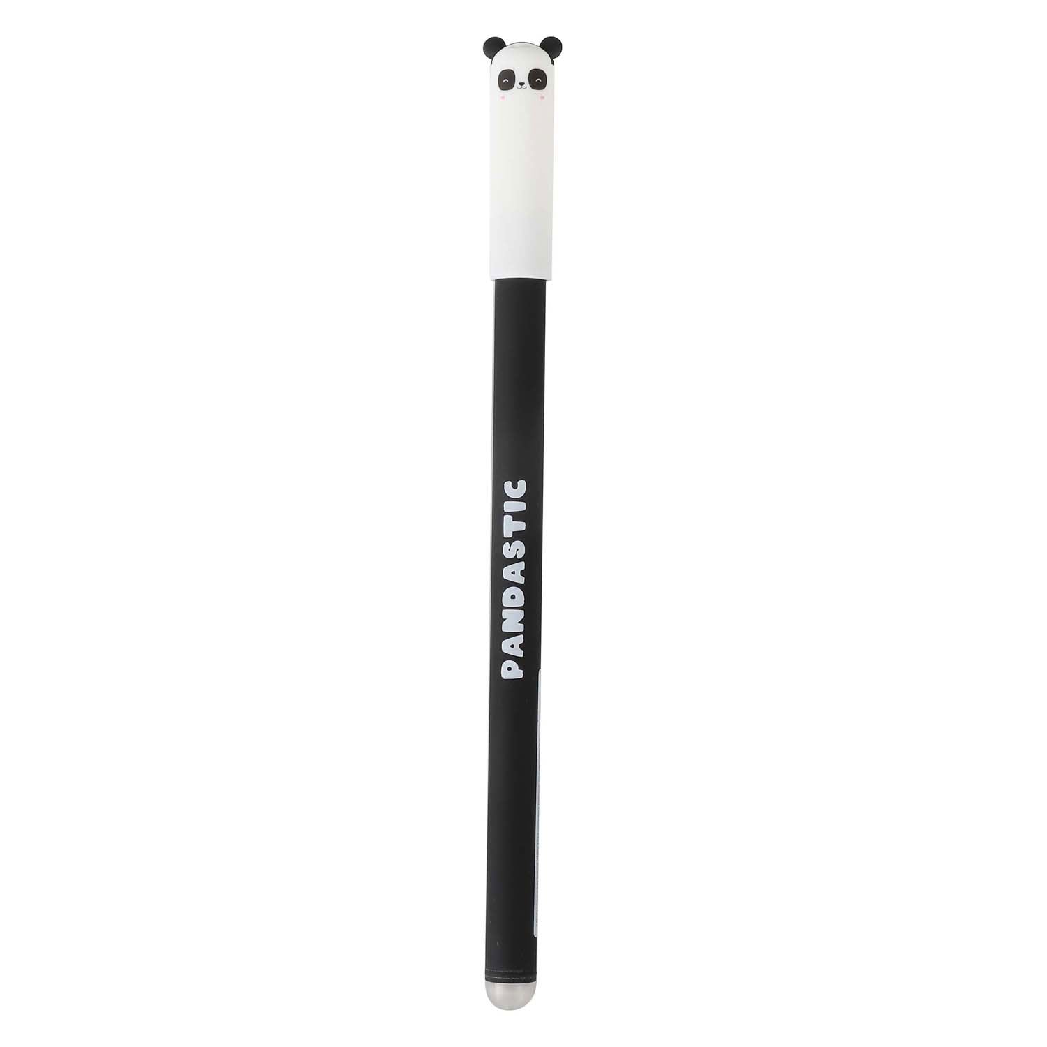 Het is een totale uitwisbare balpen met dop panda