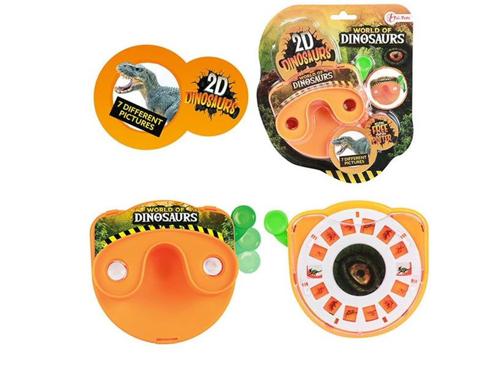 Toi-toys toi toys world of dinosaurs diakijker viewer met 7 verschillende plaatjes