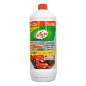 Turtle wax zip wax shampoo - geconcentreerd - reinigt diep glanst - vult de bestaande waxlaag aan - streeploze en vlekvrije afwerking - 1,5 liter