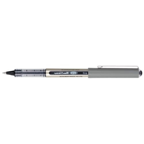Rollerball mitsubishi uni-ball gel ub eye 157 medium 0,4mm zwart antislip dop