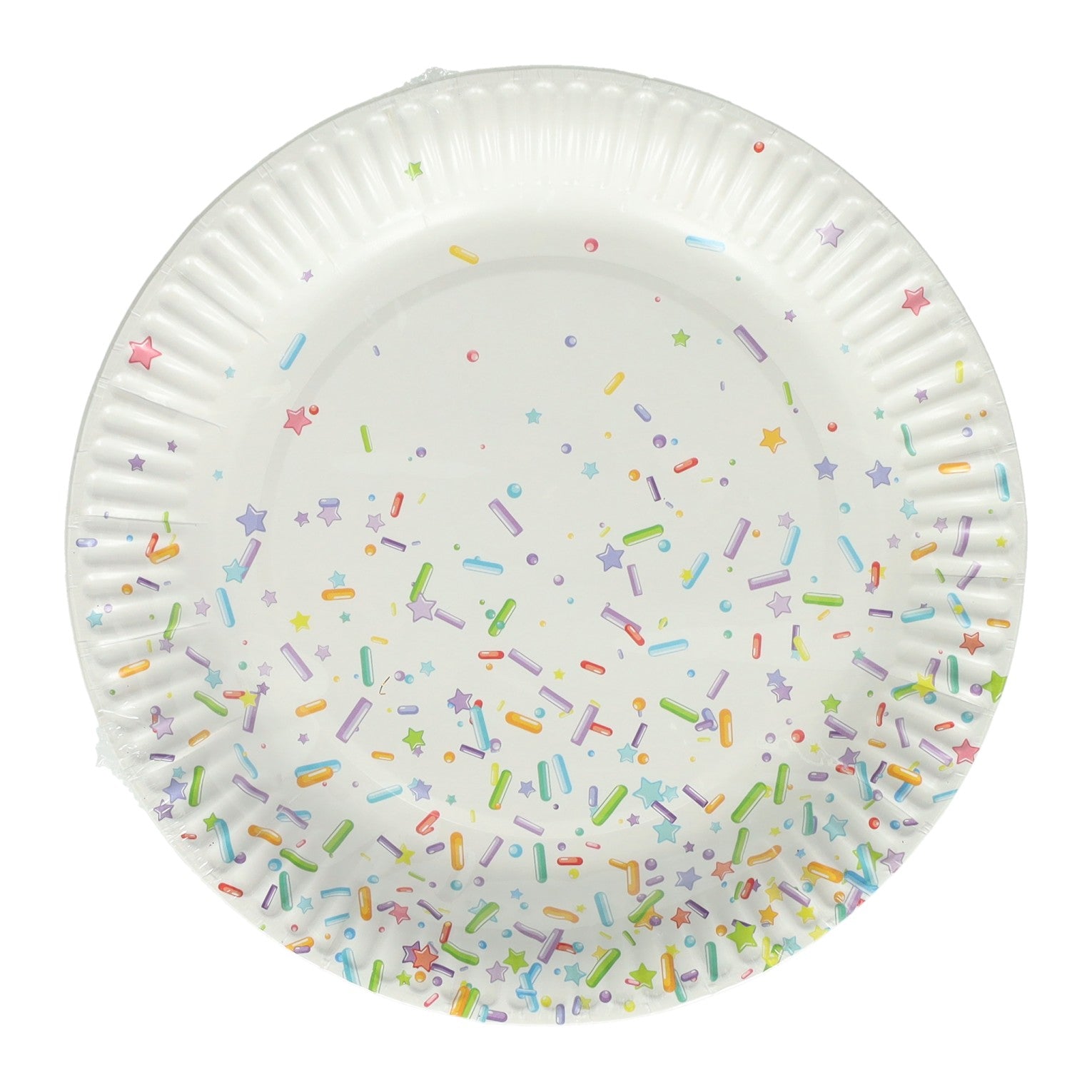 Papieren feestborden 18cm, 10st.