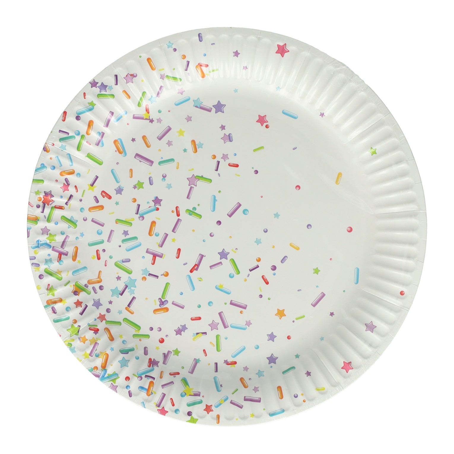 Papieren feestborden 23cm, 10st.