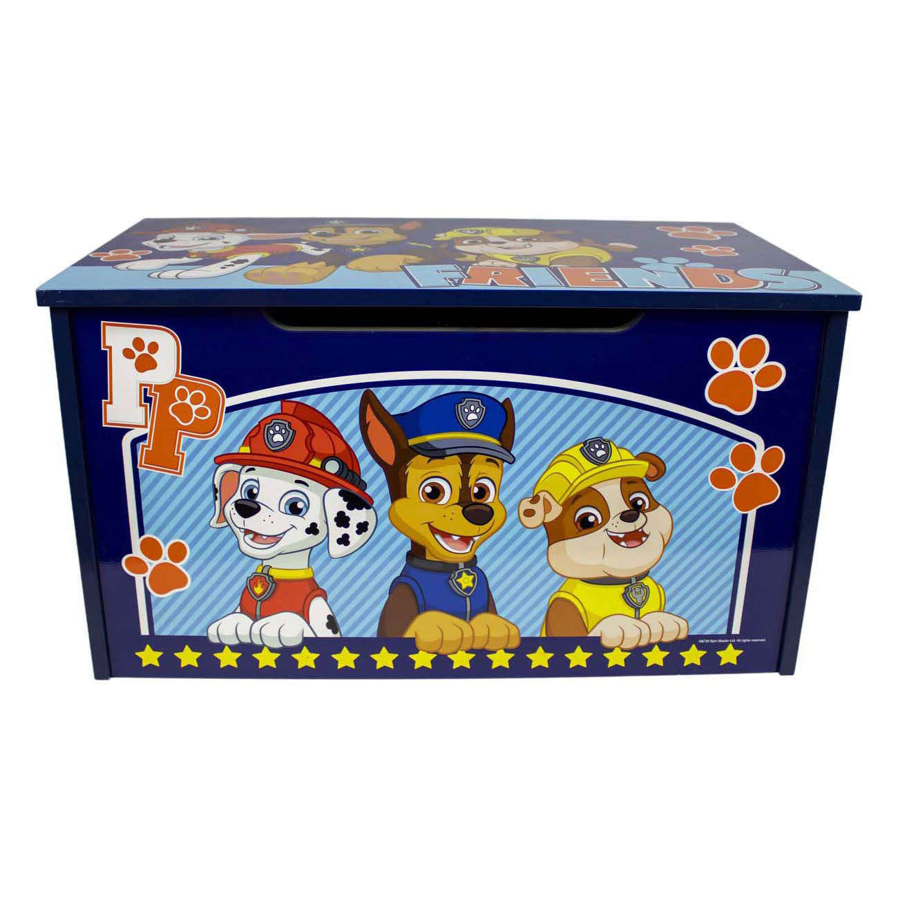 Paw patrol houten speelgoedkist 55,5x29,5x30cm