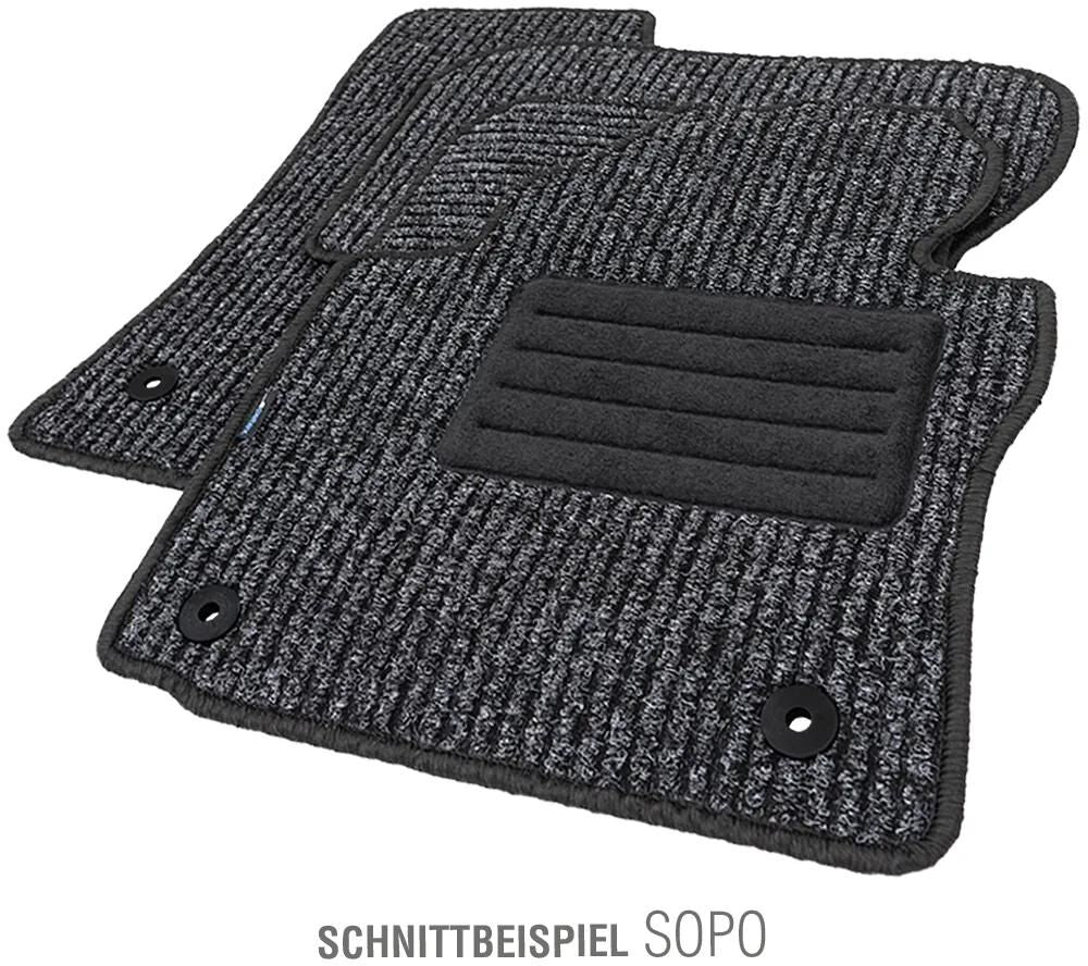Petex fußmatte sopo car carpet sopo gr.2 anthracite 4-piece.
