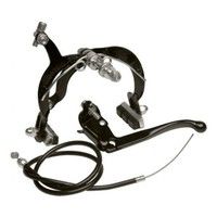 Jeu de freins latéraux Alhonga, arrière noir (paquet suspendu).