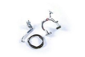 jeu d'étrier de frein pour aluminium argent