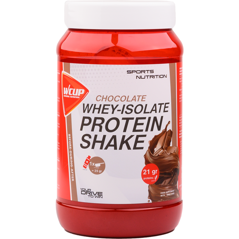 Wcup - whey isolaat eiwitshake chocolade 600 gram