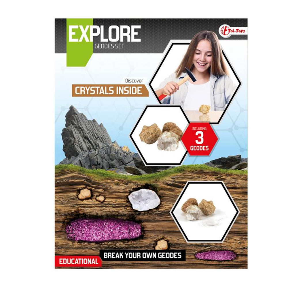 Ontdek geodes breken