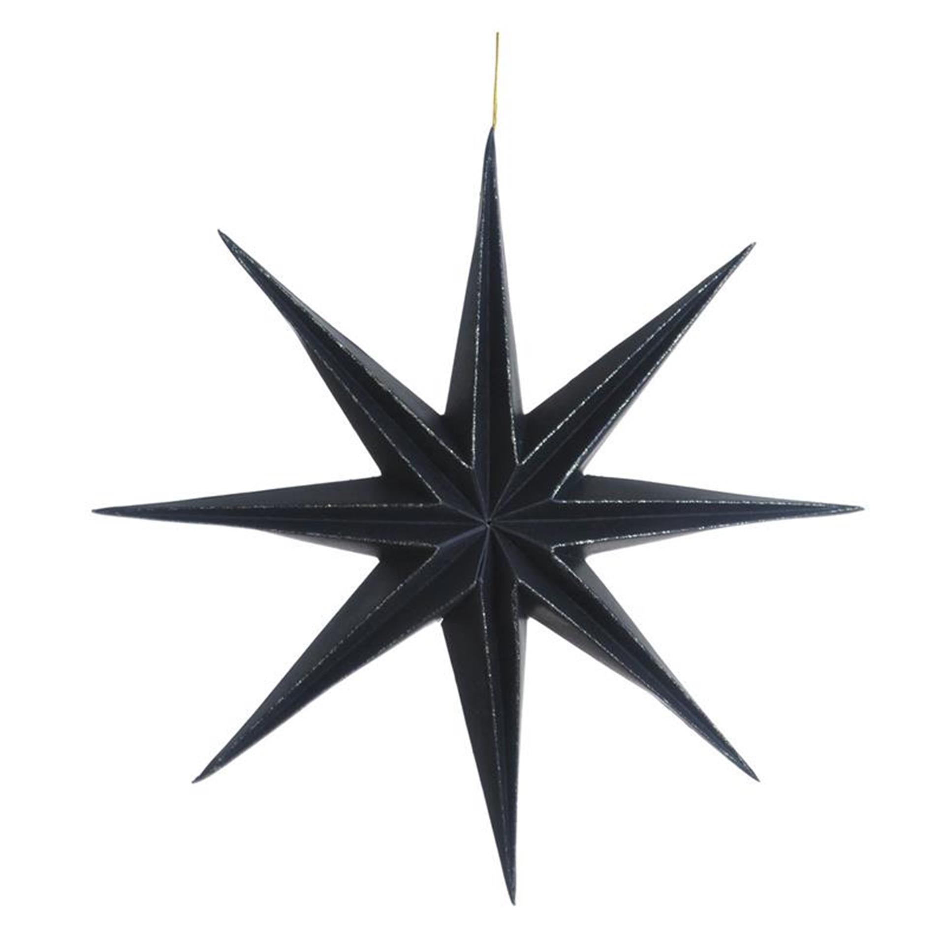 House of nature hanger ster papier ã˜28cm zwart
