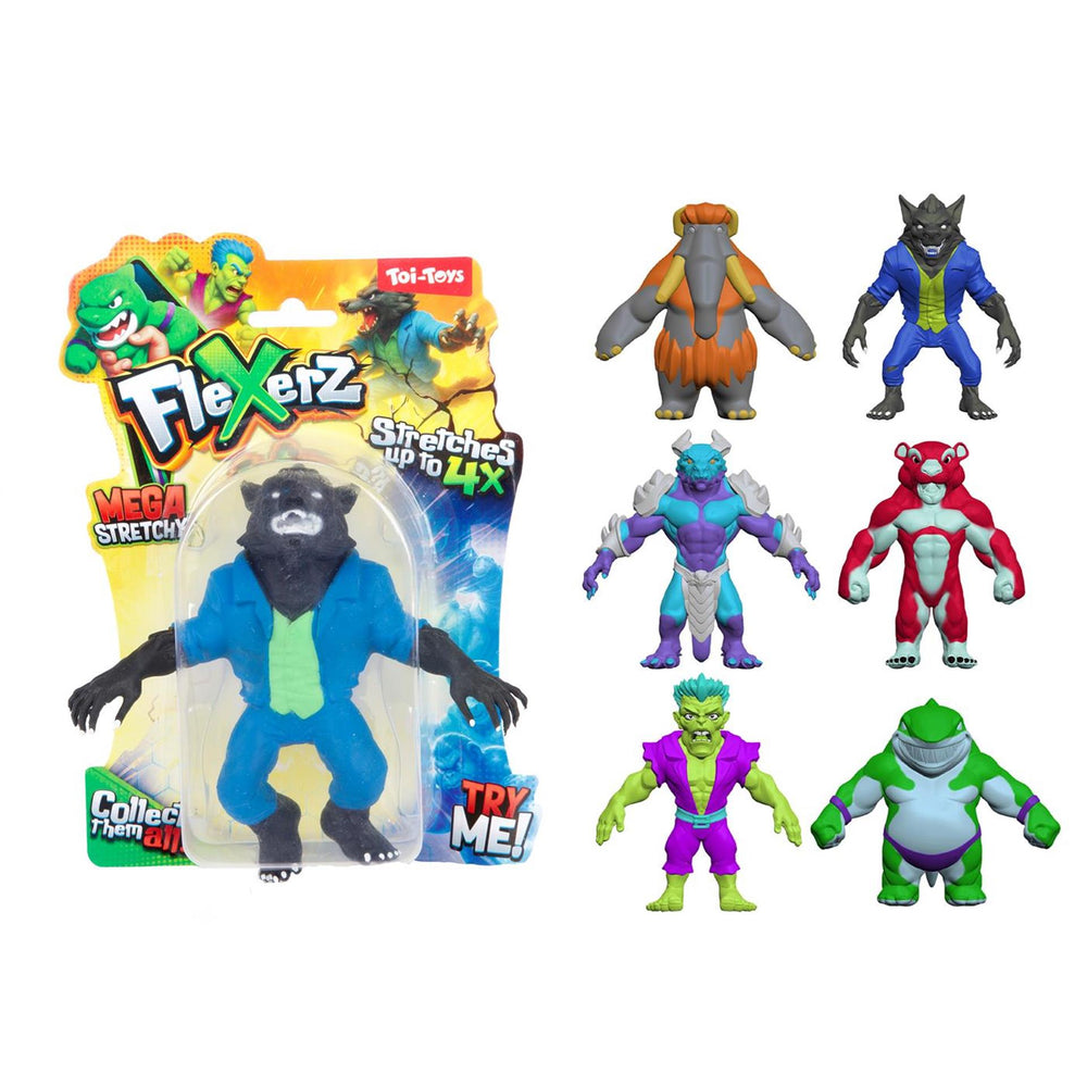 Toi-toys fun kneedfiguur -flexerz- 16cm rekbaar 6ass