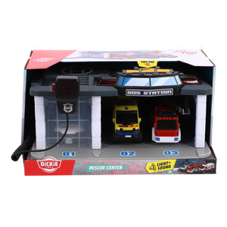 Dickie garage rescue center met licht en geluid b o nl