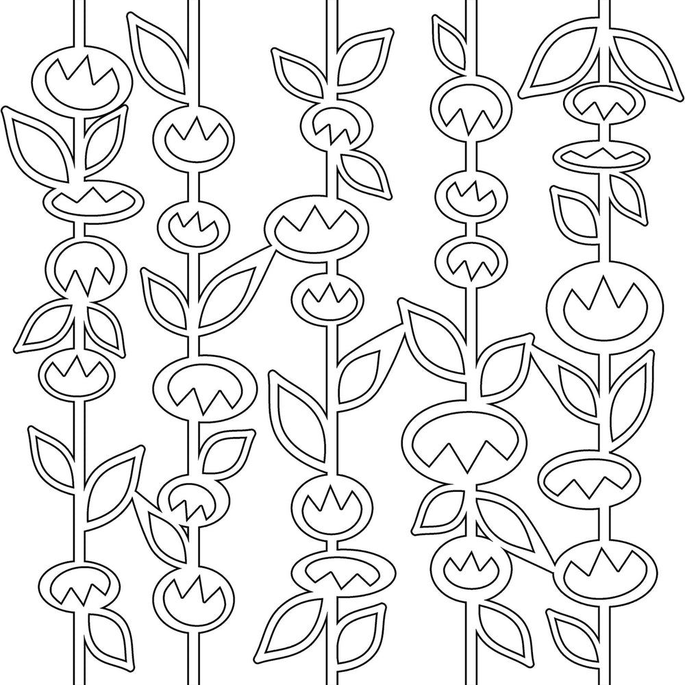The crafter's workshop • template 30x30cm stick flowers