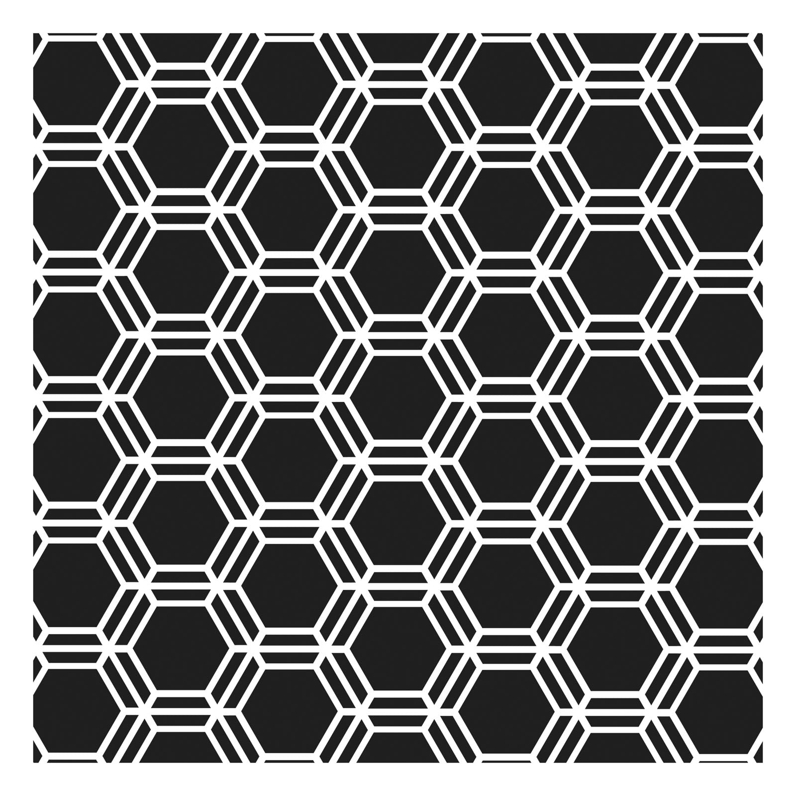 The crafter's workshop • template 15x15cm honeycomb