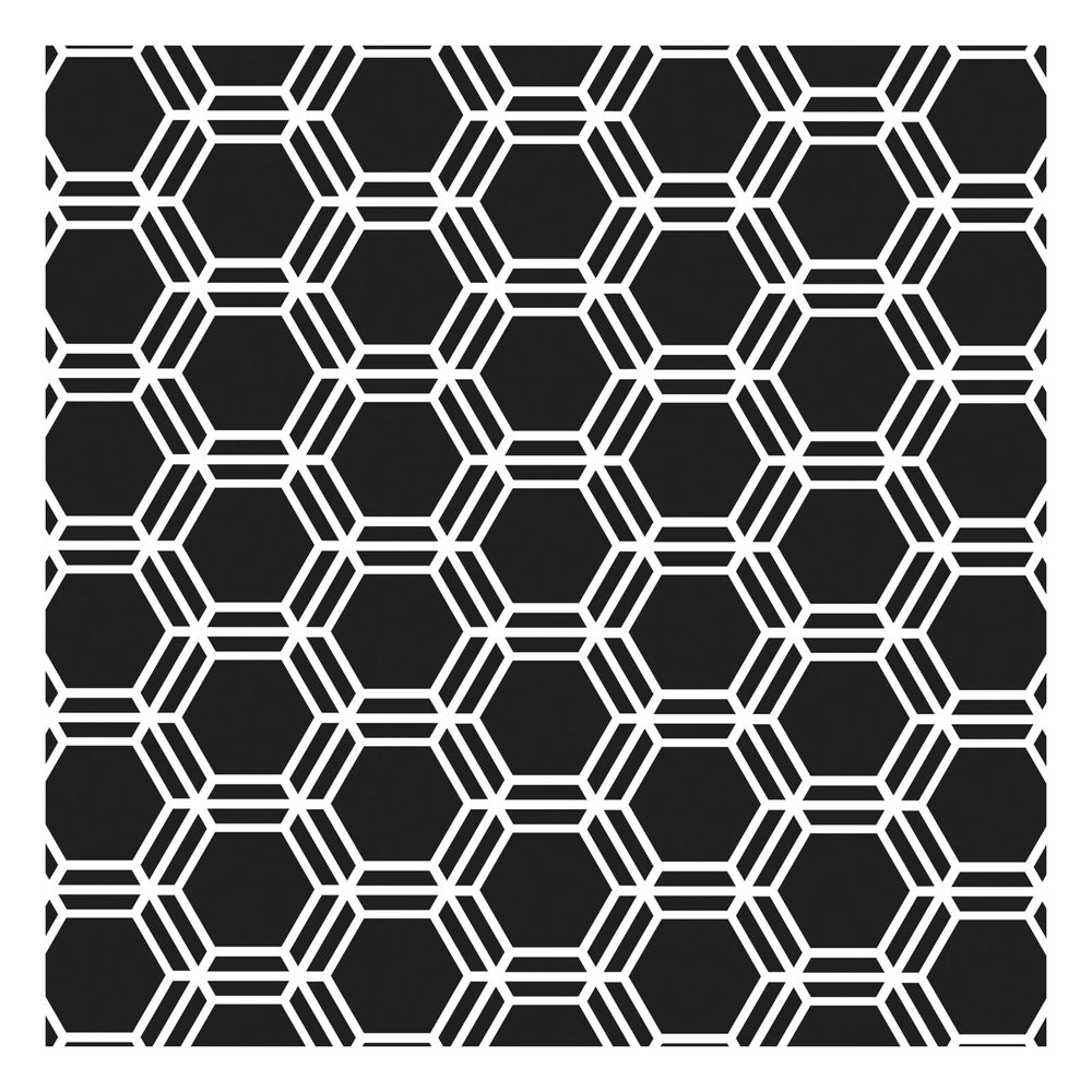 The crafter's workshop • template 15x15cm honeycomb