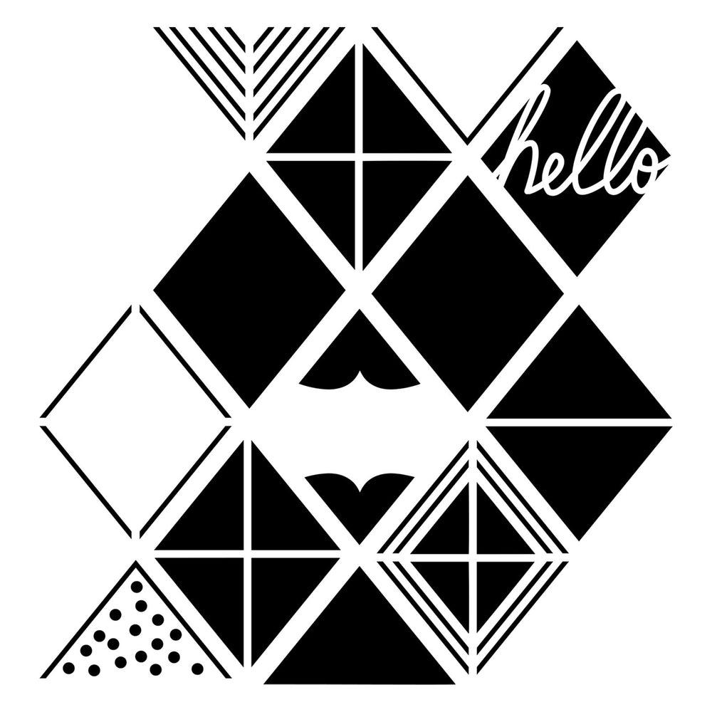 The crafter's workshop • template 30x30cm diamond lattice