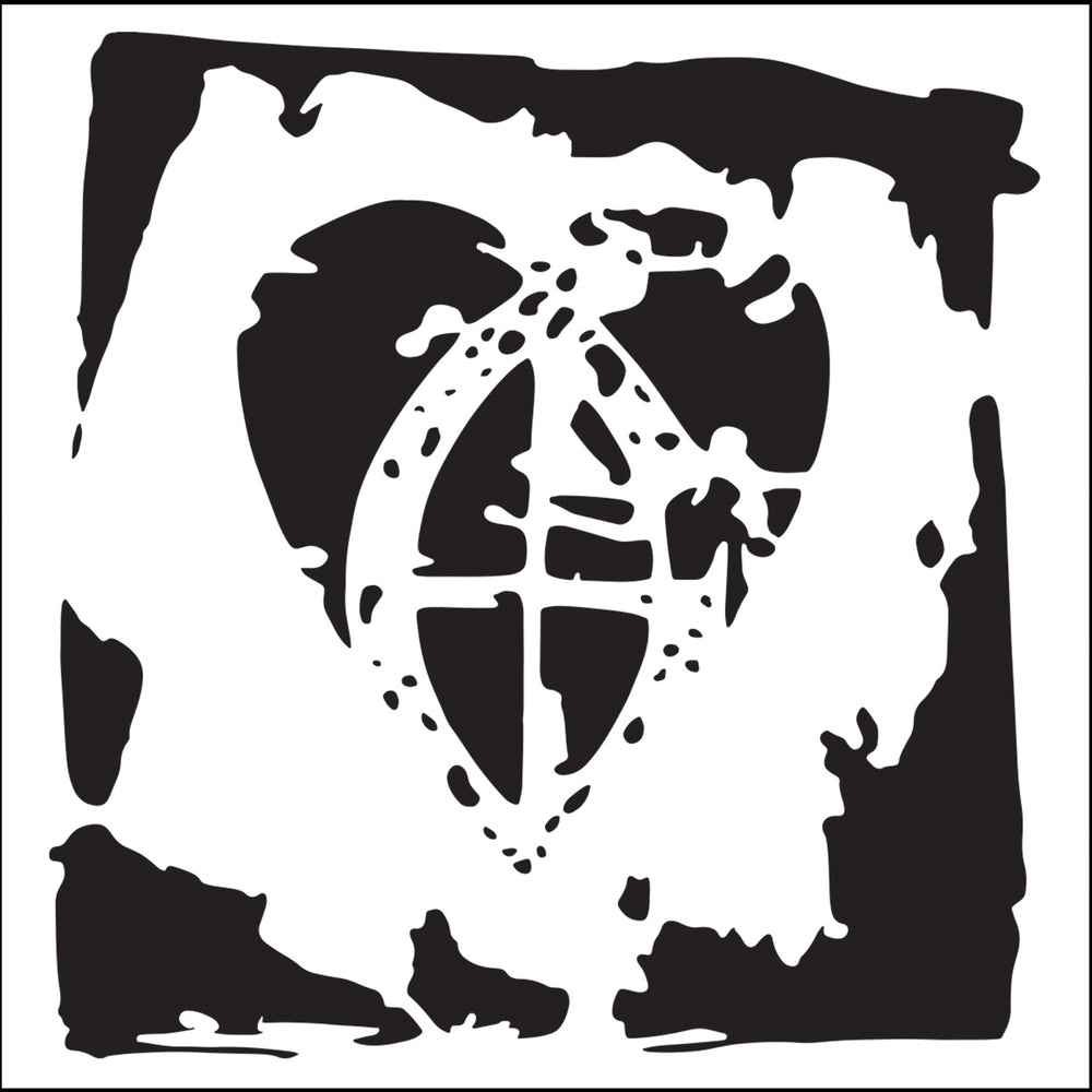 The crafter's workshop • template 10x10cm crusaders heart