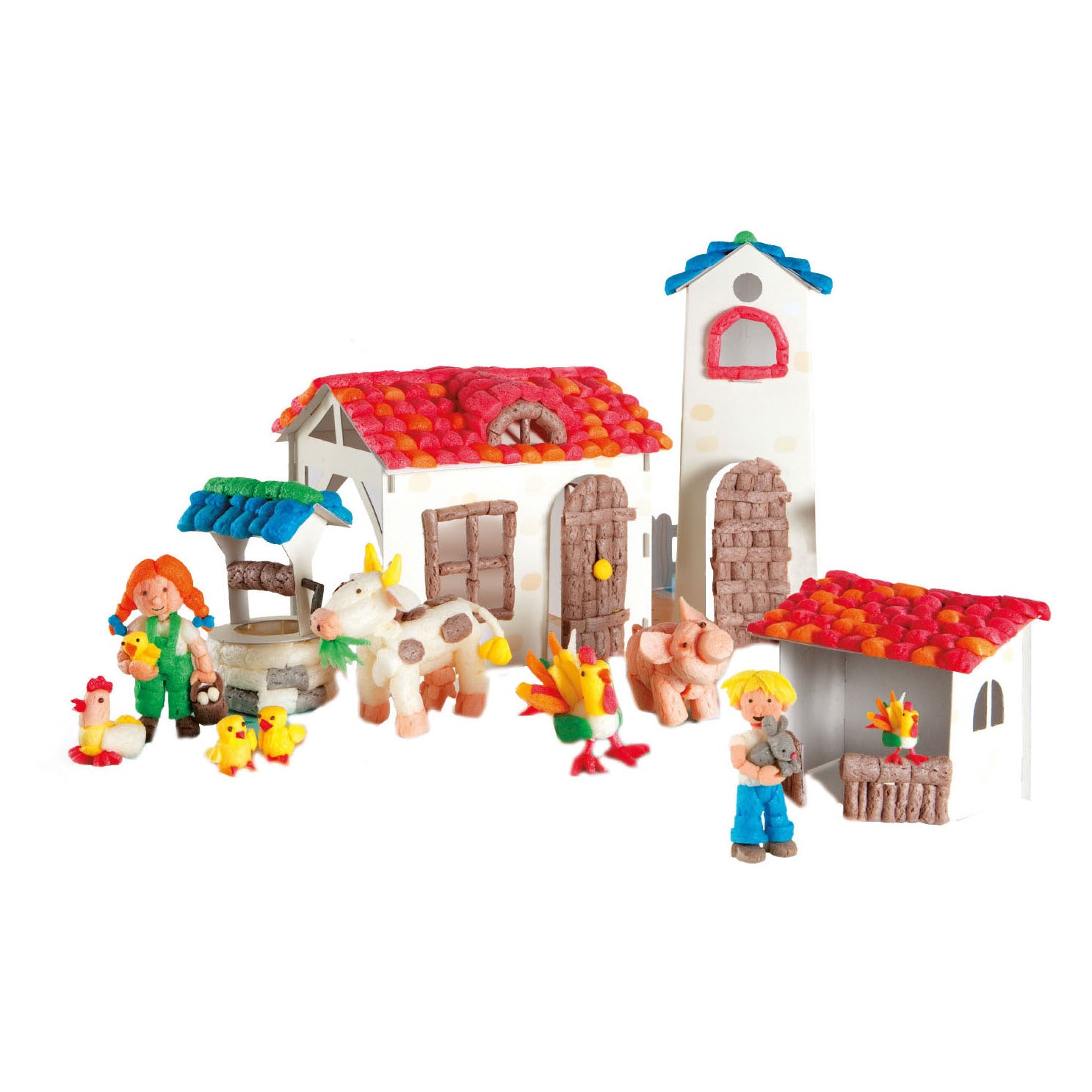 Playmais wereldboerderij (> 1000 stukjes)