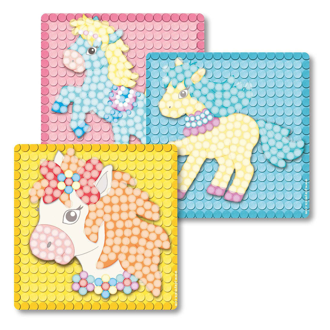 PlayMais Mozaïek Kaarten Versieren Dream Pony