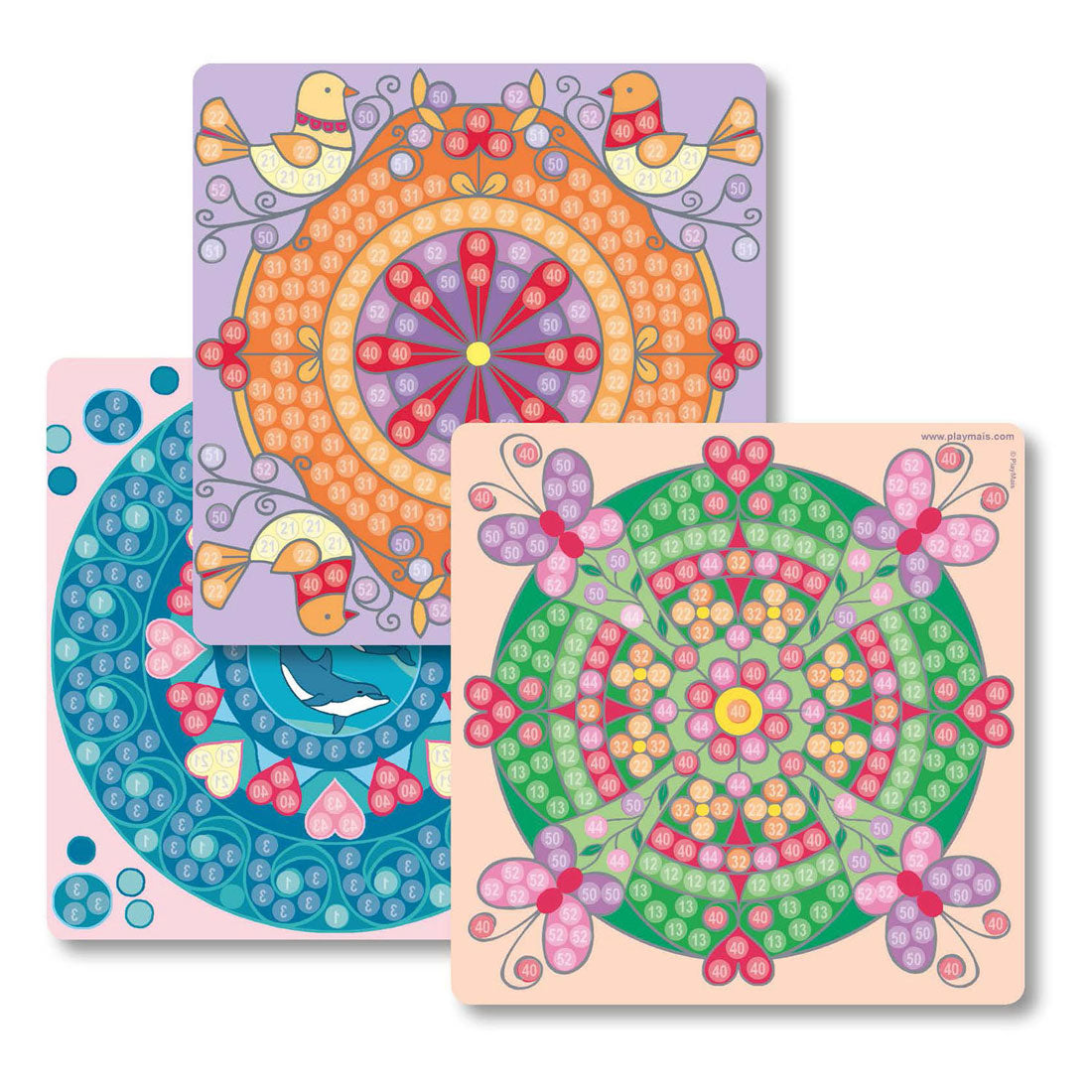 PlayMais Mozaïek Kaarten Versieren Trendy Mandala