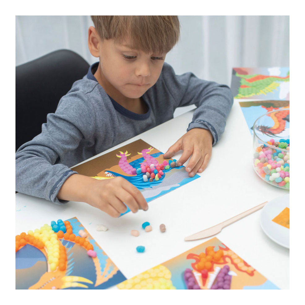 Playmais mozaïek fantasie draak (>2300 stukjes)