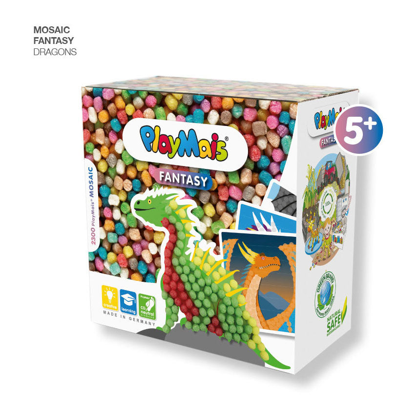 Playmais mozaïek fantasie draak (>2300 stukjes)