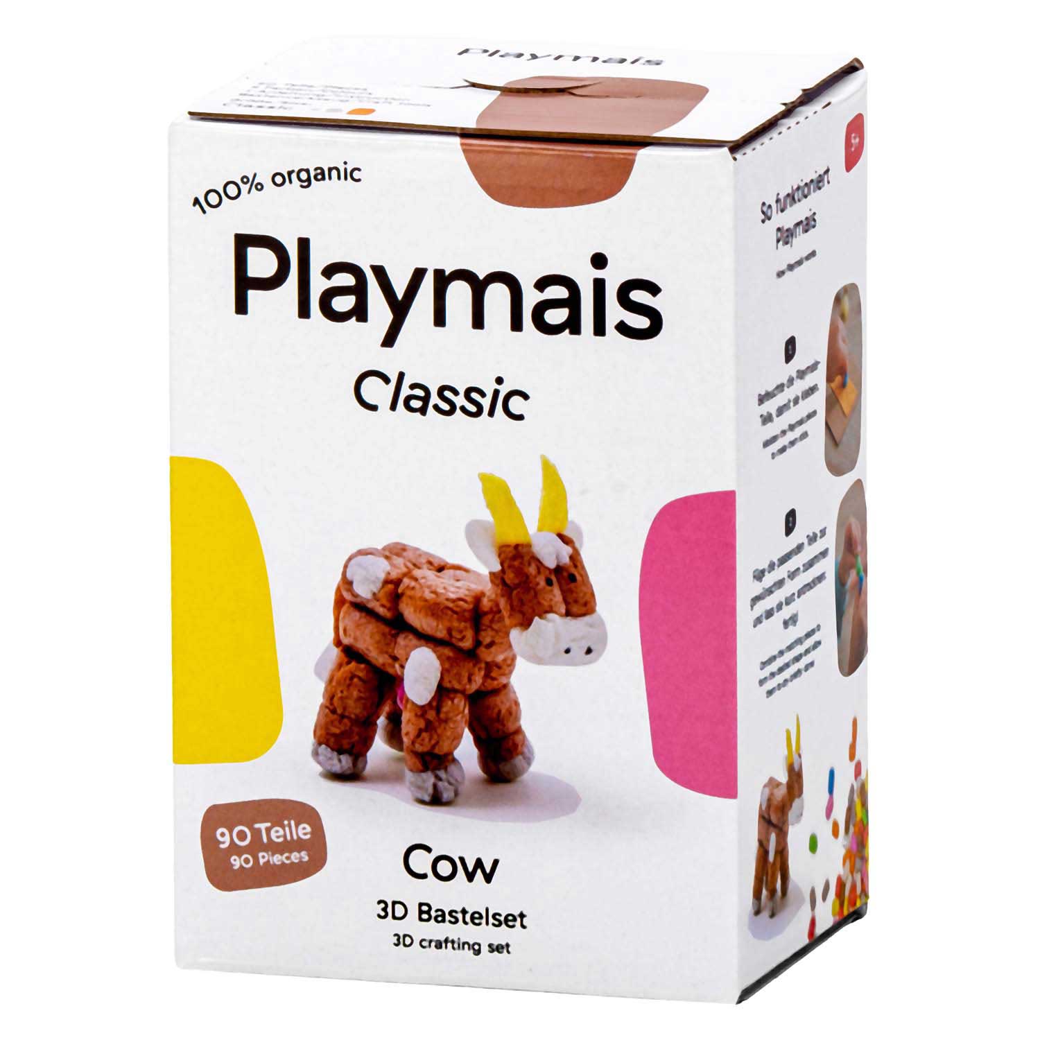 Playmais classic 3d koe - 90 stukjes