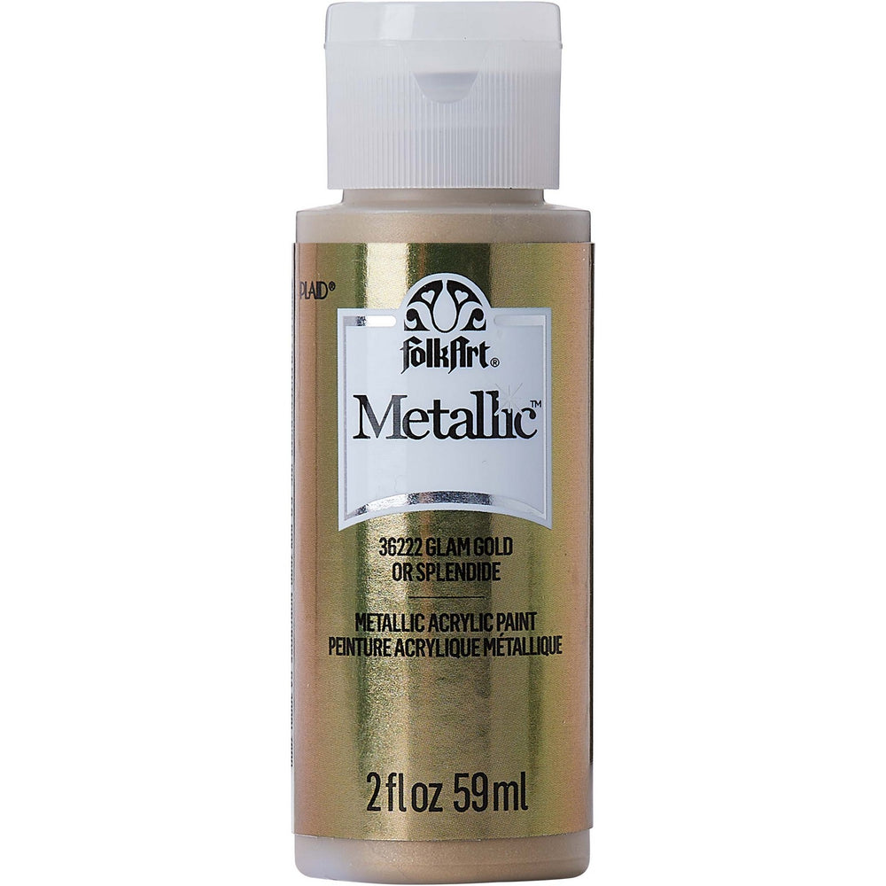 Folkart • metallic acrylic paint glam gold 59ml