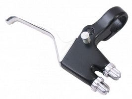 Levier de frein droit Mirage câble double - noir argent (emballage vrac)