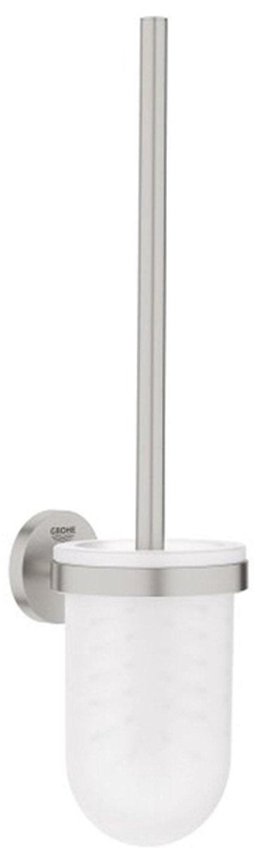 Grohe essentials toiletborstelset (wandmodel) - supersteel (rvs)