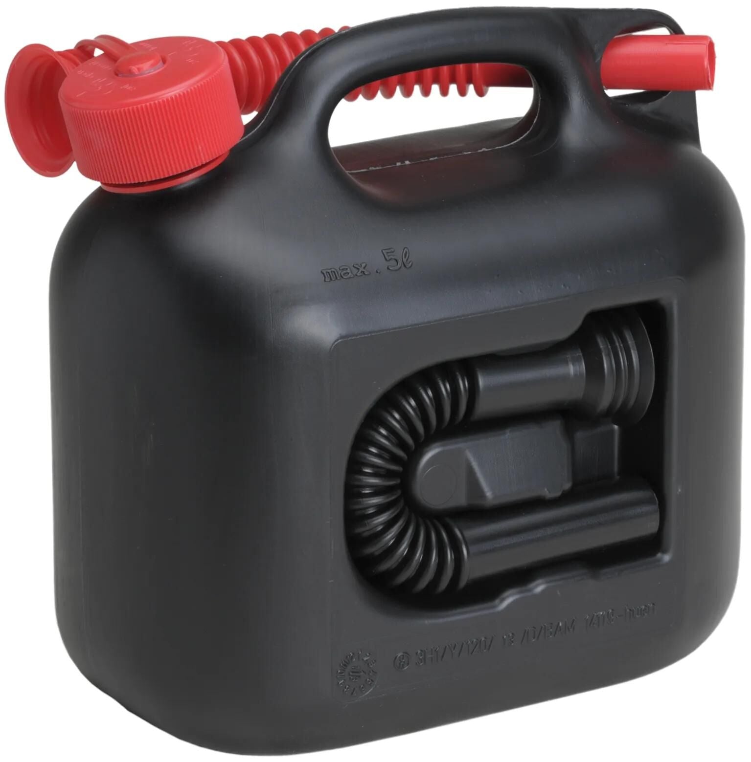 Hünersdorff benzinkanister premium (un) benzin canist. 5l black plastic, un