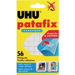 Uhu kleefpads patafix (12 stuks) transparant dubbelzijdig