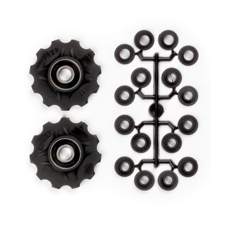 derailleurwieltjes 11 tanden 7-11V zwart 2 stuks