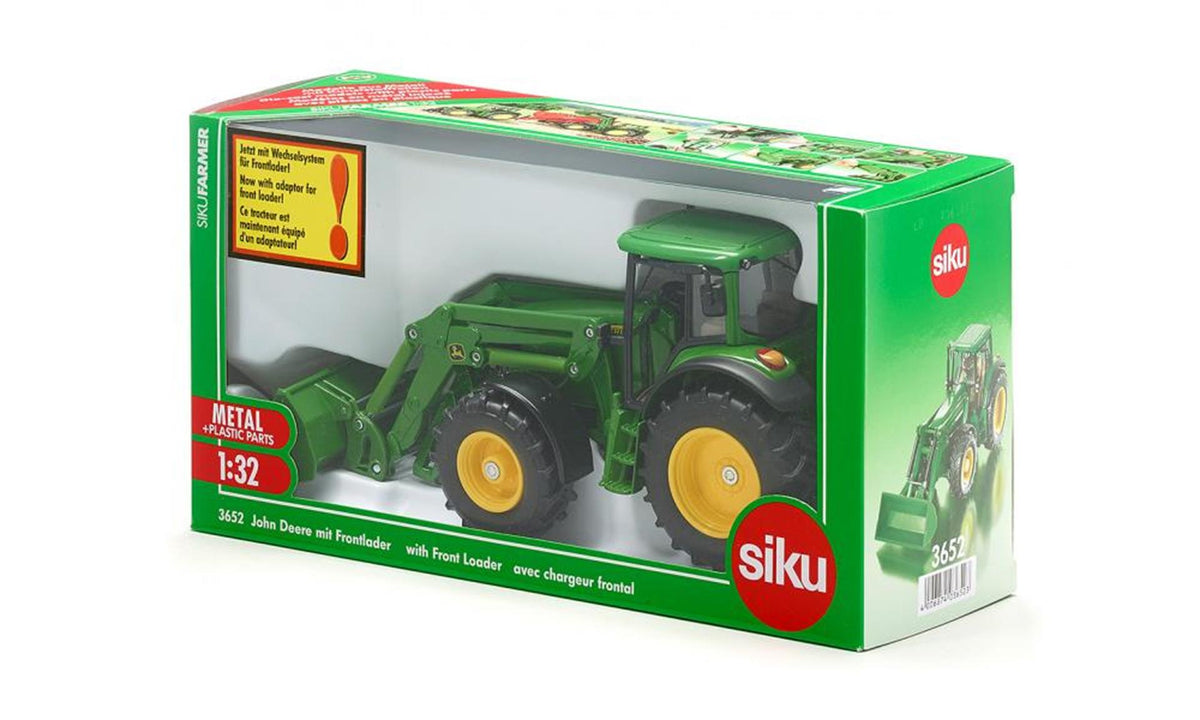 Siku 3652 tractor john deere met voorlader 1:32