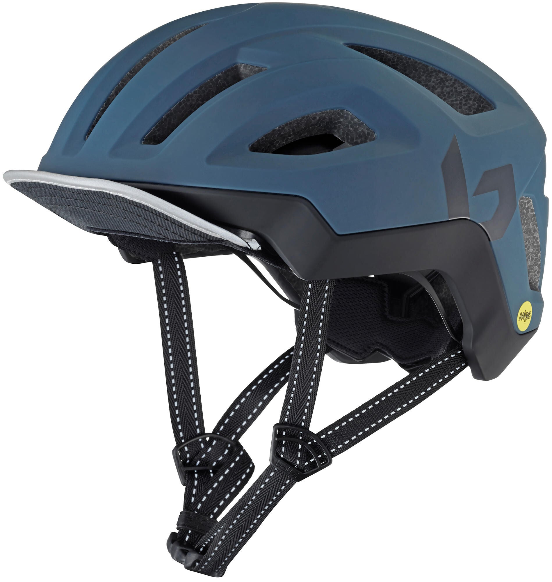 casque de vélo react mips 52-55 cm eps bleu marine taille s