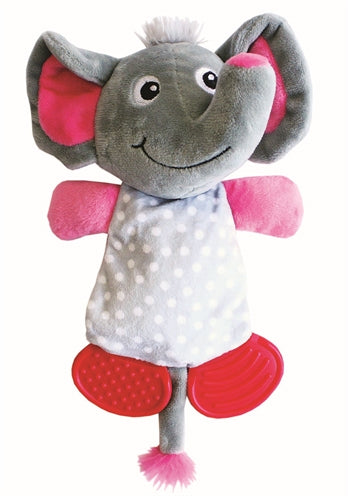 Kleine boefjes spelen met bijtring olifant